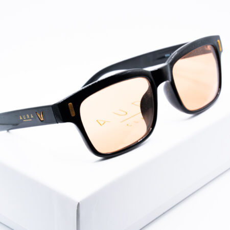 Aura Clarity Serenity FL-41 Migraine Glasses – Classic Black | Eyewear for Migraine & Photophobia Relief