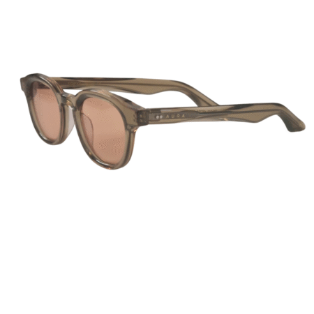 Aura Clarity Haven FL-41 Migraine Glasses – Round Champagne | Eyewear for Migraine & Photophobia Relief